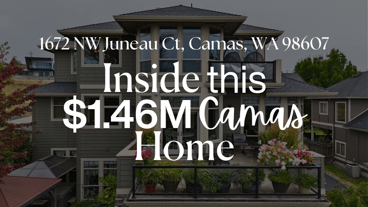 Camas Home for Sale | 180° City & River Views | $1,459,000