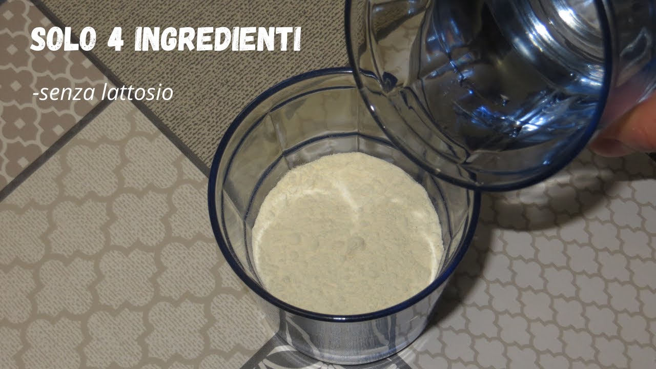 Hai ACQUA e FARINA, fai questo dolce velocissimo! Senza lattosio.