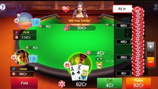 Poker 190 Cr Pot 🔥 |  250 & 1000 Cr Table  | AK VS KK | TEEN PATTI ACE PRO | POKER ❤️ screenshot 5
