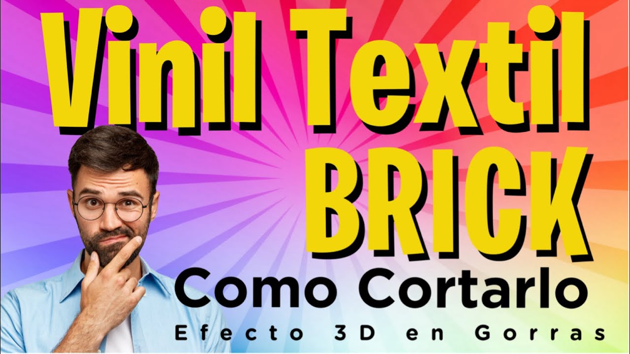 Vinil Textil Brick 3D en gorras COMO CORTARLO