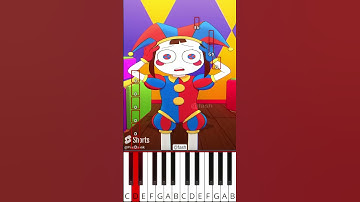 Ara Ara Pomni (@fash) The Amazing Digital Circus Animation - Octave Piano Tutorial