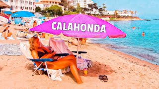 Beautiful Calahonda Riviera Clear water Beach Walk - Best beaches on Mijas Costa del Sol [Spain 4K] screenshot 5