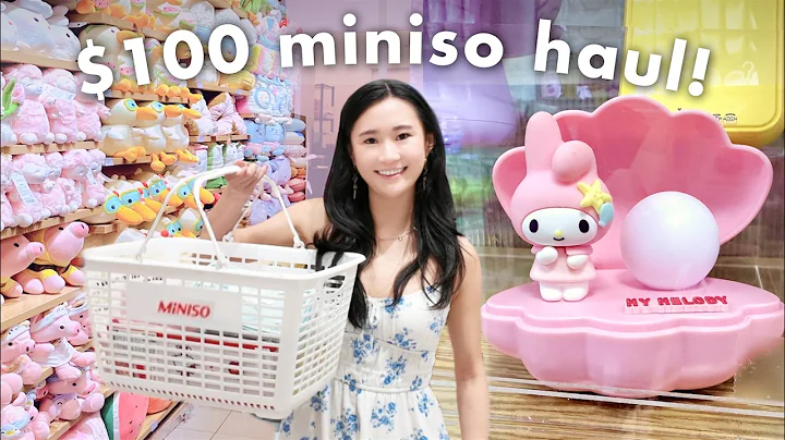 MINISO shop with me + $100 haul! 🛍️ *cute & useful Sanrio items*