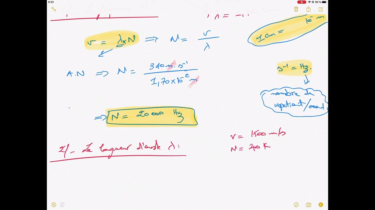 Exercices Les Ondes mécaniques progressives périodiques-partie1