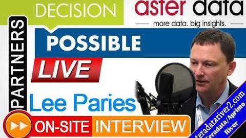 LIVE from PARTNERS 2012: Post-Session Interview w/Lee Paries [Teradata Aster]