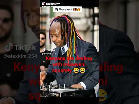 Museveni Receives His Flowers From Kenyans