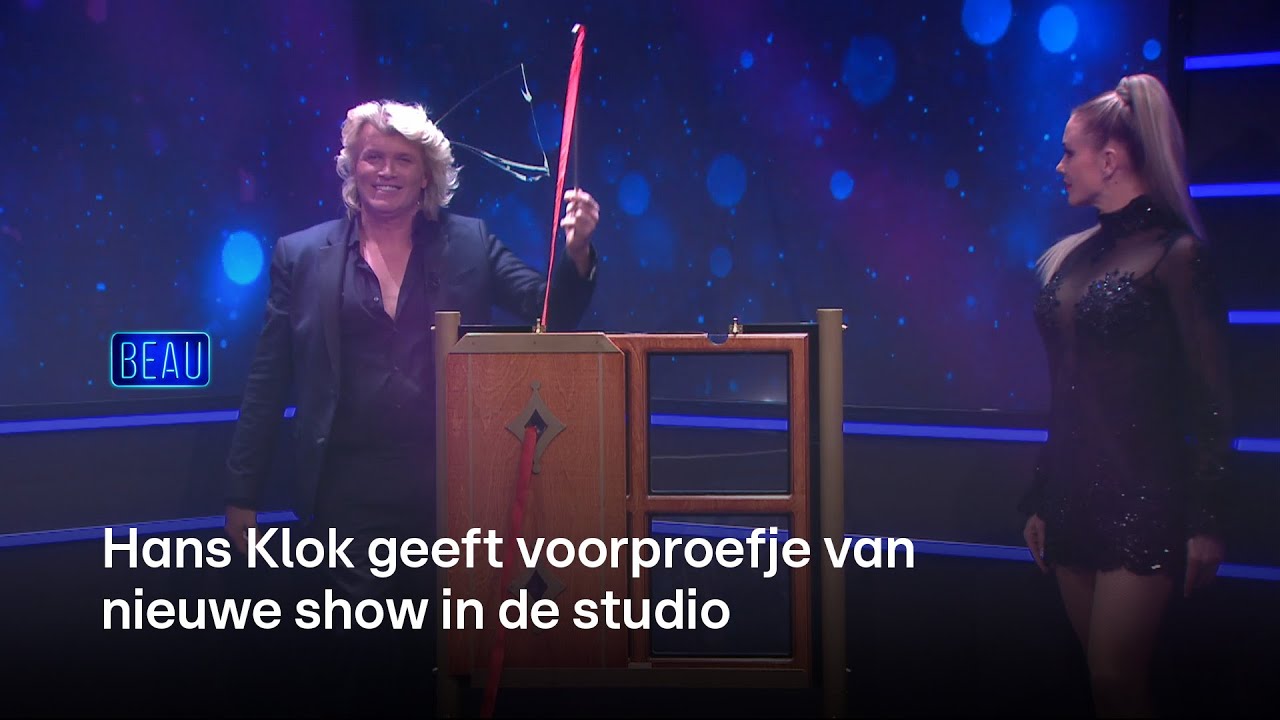Hans Klok geeft voorproefje van nieuwe show in de studio | Beau