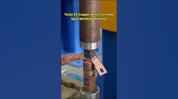 Tesla EV Copper Wire Terminal Spot Welding Machine  #spotweldingmachine #welding #spotwelder
