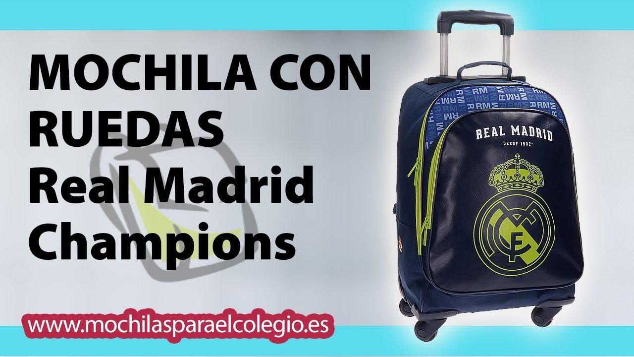 ▷ MOCHILA REAL MADRID - Mochilas para el Colegio.es - MOCHILA CON RUEDAS