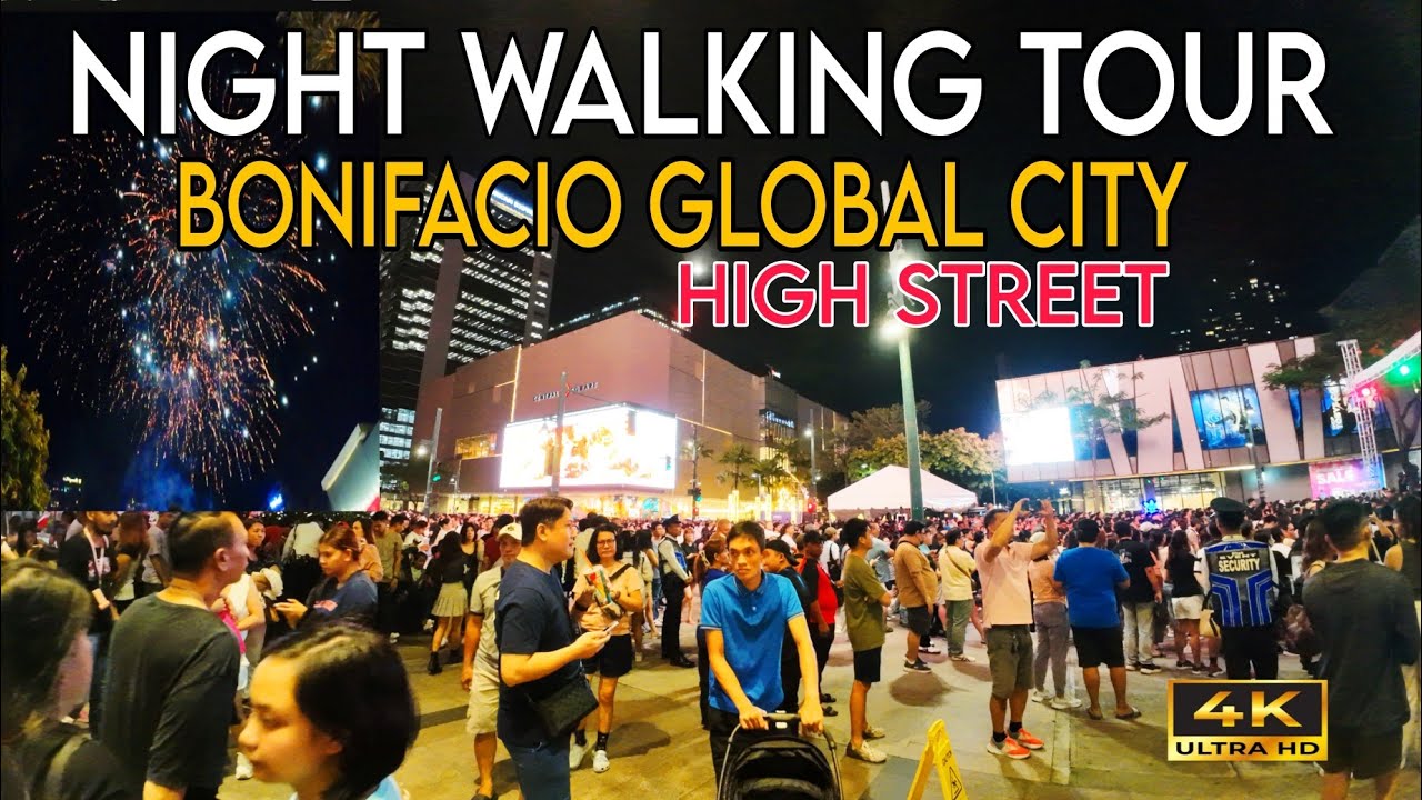 NIGHT WALKING TOUR AT BONIFACIO GLOBAL CITY, MANILA PHILIPPINES 