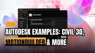 AUTODESK EXAMPLES: CIVIL 3D, MOTIONBUILDER & MORE | 2026 | AUTODESK AUTOSAVE LOCATION screenshot 3