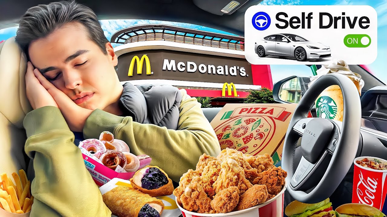 تسلا برای ۲۴ ساعت انتخاب می کنه چی بخوریم 😂