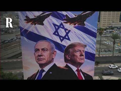 Elezioni Israele, Netanyahu e Trump insieme nel maxi manifesto a Tel Aviv