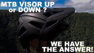 MTB Helmet Visor Up or Down? Finally the answer!