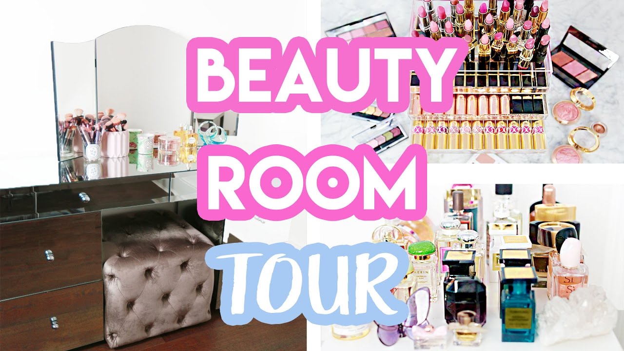 BEAUTY ROOM TOUR + MAKEUP COLLECTION 2017 | Amelia Liana