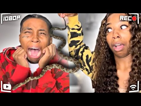 PUTTING A LIVE SNAKE ON MY GIRLFRIEND!! * SHE CRIED * 🐍😭