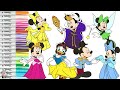 Disney Minnie Mouse & Friends Coloring Book Compilation Page Evil Queen Tinkerbell Aurora Cinderella