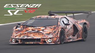 Lamborghini Essenza Scv12 Testing At Misano | Loud V12 Engine Pure Sound!