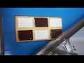 FoodJet depositor two color chocolate waffle cavity filling