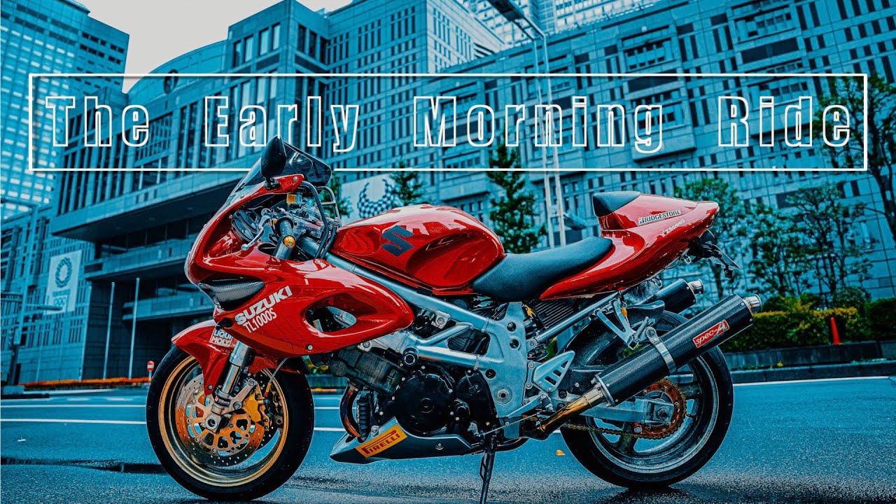 Awesome Sound】The Early Morning Ride in Shinjuku.【SUZUKI/TL1000S