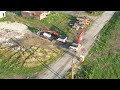 Drone before Amazon warehouse