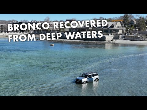 Ford Bronco recovered from deep waters