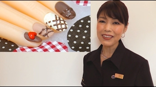 ネイルレシピ店長の動画【NO02 話題の紗々ネイル】