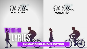 New block Dissolve lyrics video making in #alightmotion