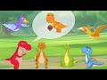 Flying BaBy Dinosaur Trex teases friends in the forest | Funny Dinosaur Cartoon