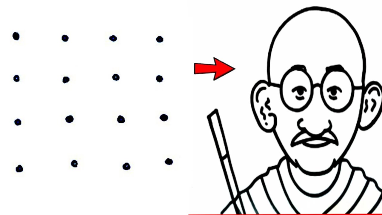 How to draw Mahatma Gandhi Face || Using Simple Drawing Technique || Step  by Step || Pencil Drawing and Shading || Pencil Planet | How to Draw  Mahatma Gandhi Face using Simple