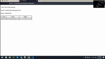 Learn about html/css color row column (Omc Programming in Cambodia)