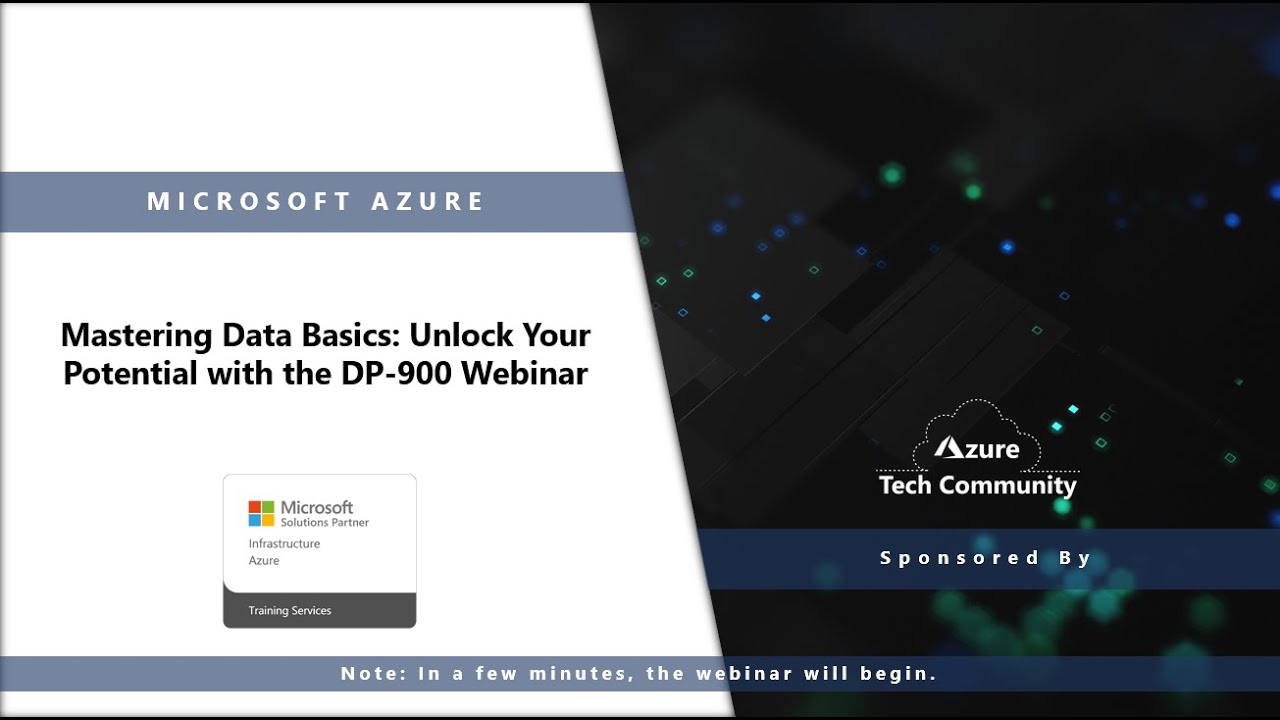 Mastering Data Basics: Unlock Your Potential with the DP-900 - YouTube