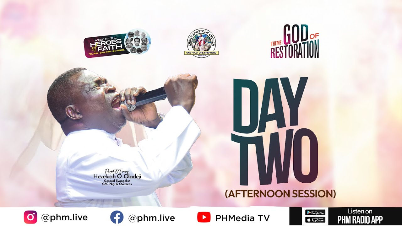 2025 WEEK OF THE HEROES OF FAITH – DAY 2 – AFTERNOON SESSION || THEME ...