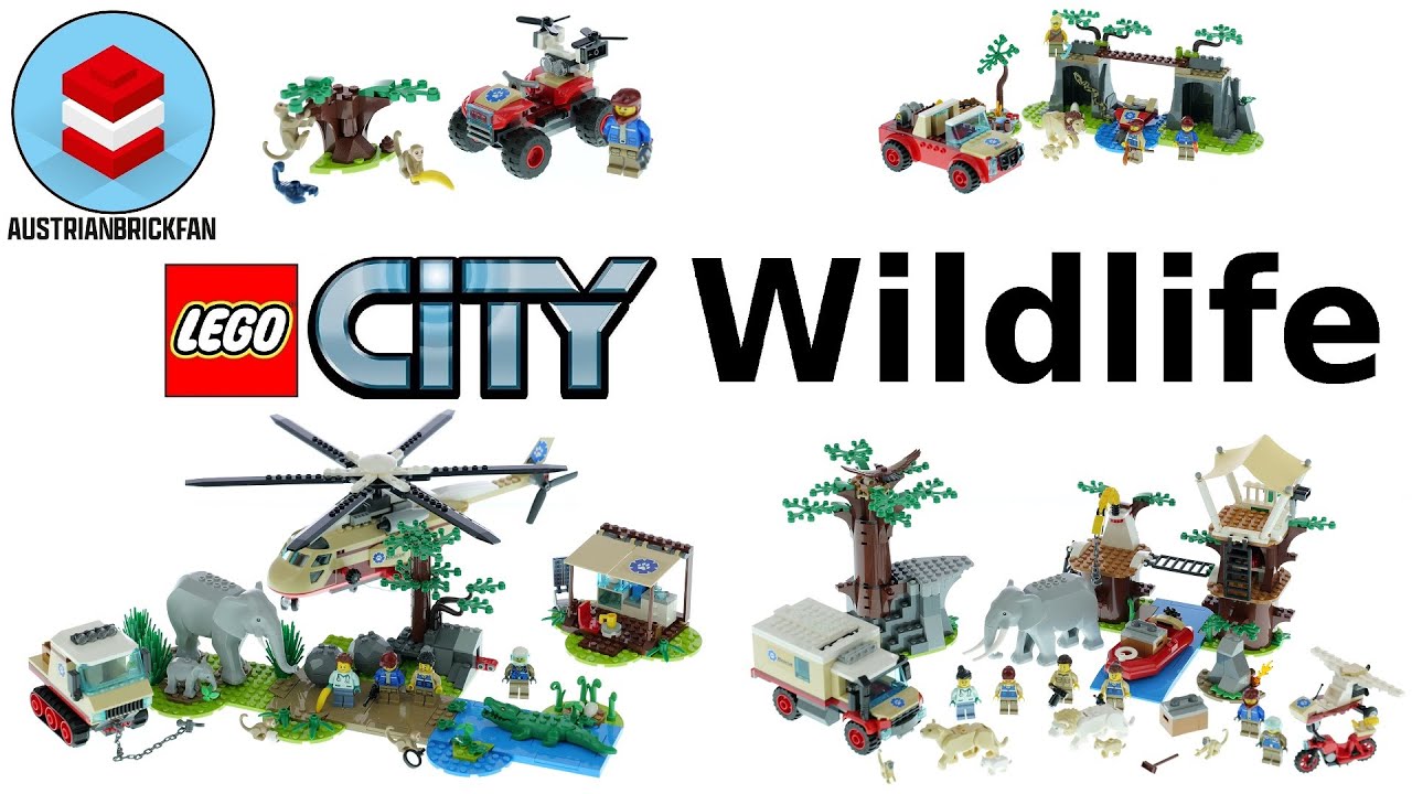 All LEGO City Wildlife Rescue 2021 Sets - LEGO Speed Build -