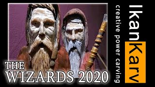 The Wizards Wood Carving 2020 - How to carve wood using kutzall carving burrs, dremel wood carving
