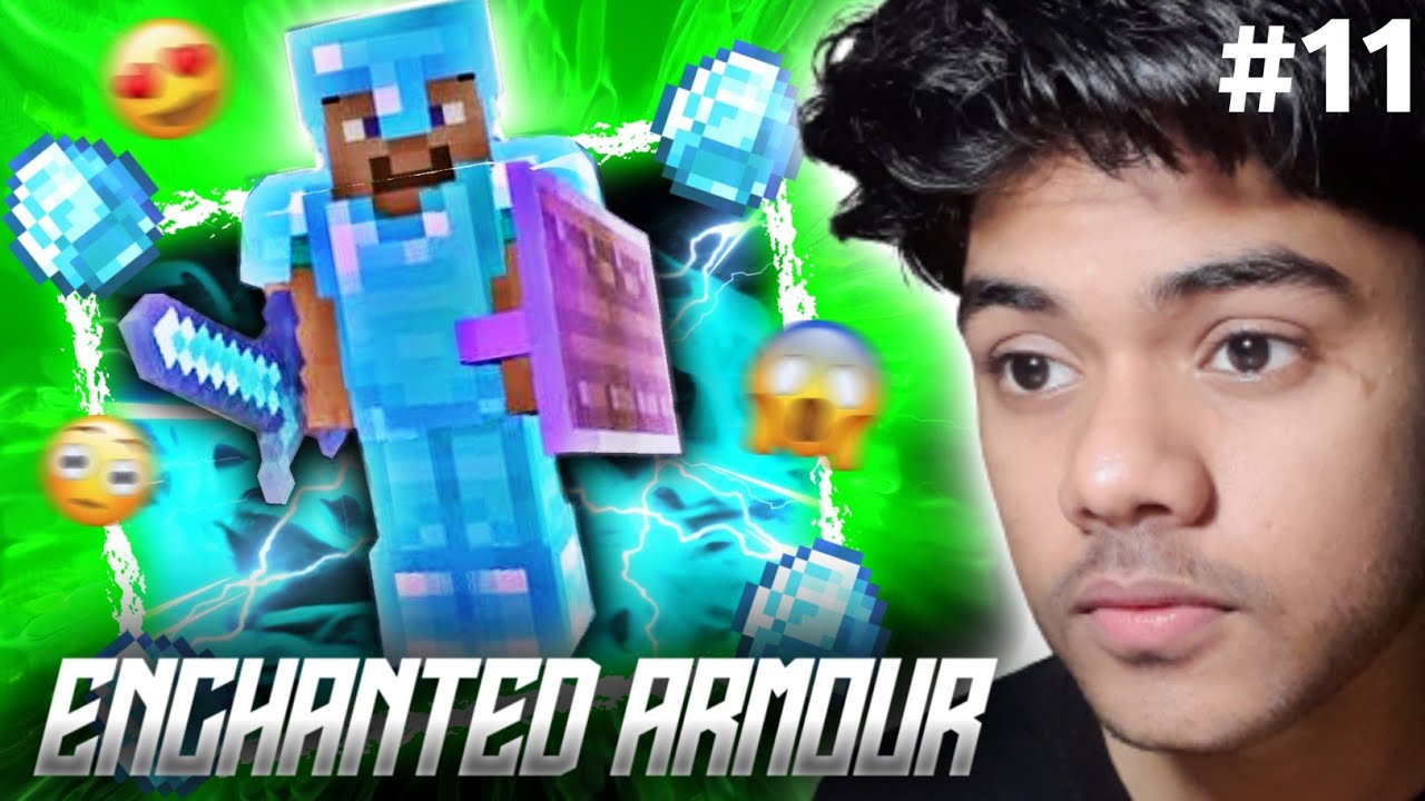 Enchanting My DIAMOND ARMOR! | Minecraft Survival EP - 11 - YouTube