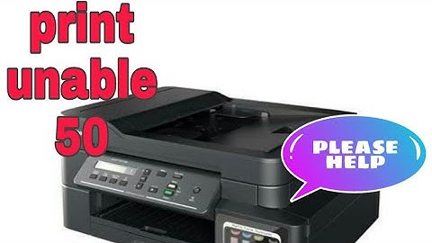 Brother dcp-t710w error/ print unable 50