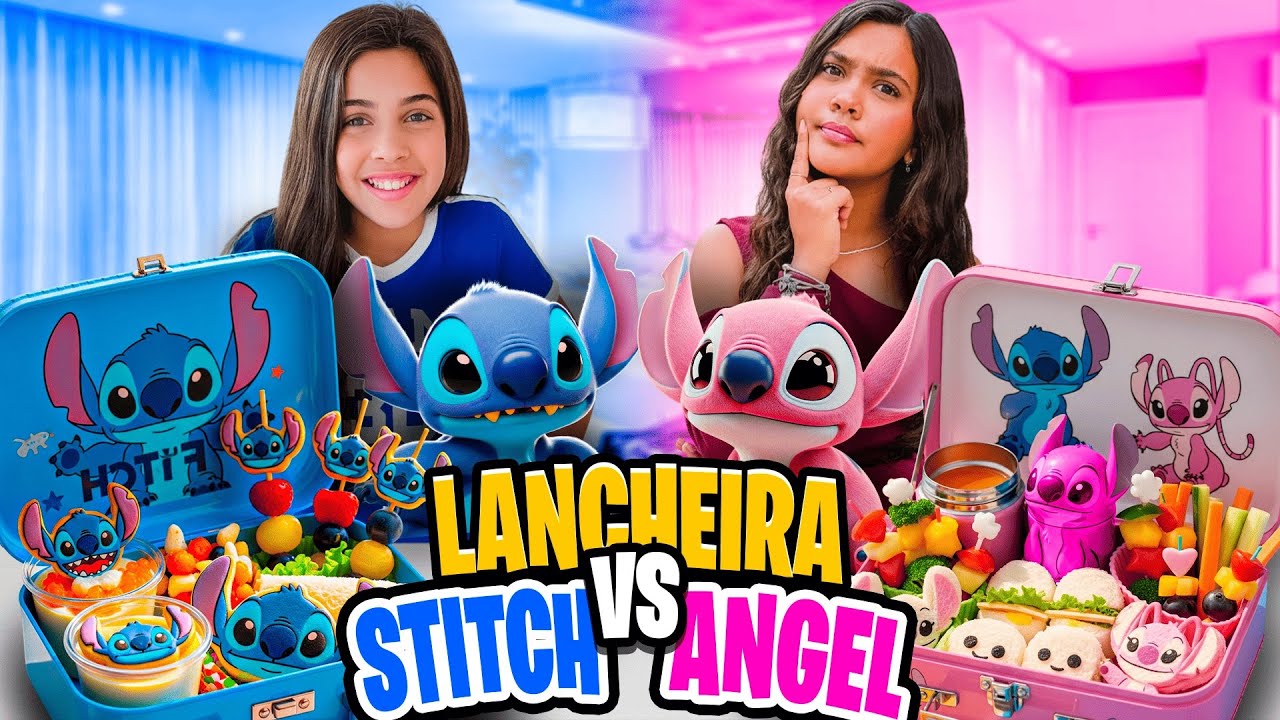 QUEM FIZER A MELHOR LANCHEIRA DO STITCH X ANGEL VENCE O DESAFIO *MANU OU LORENA QUEM GANHA ?