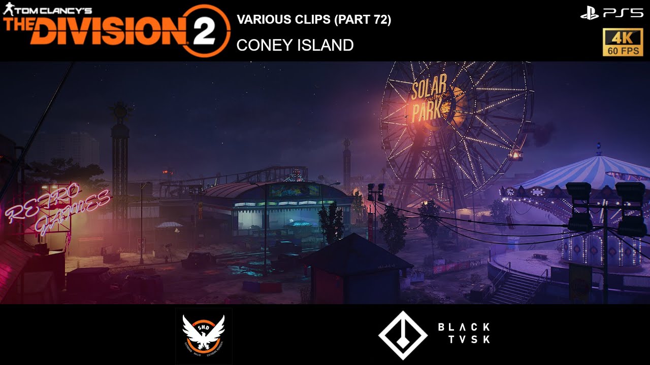 The Division 2 - Various Clips (Part 72) Coney Island (PS5/4K/60FPS)
