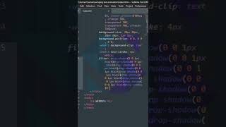 Swing Animation | Swinging Animated Text | HTML CSS #trending #shortvideo #shorts #short #viral
