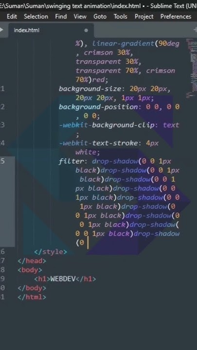 swing-animation-swinging-animated-text-html-css-trending
