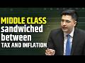 Middle Class Crushed by Taxes &amp; Inflation — Raghav Chadha Exposes Budget Reality in Parliament