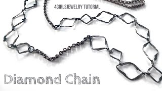Jewelry Tutorial | Wire Wrapped Diamond Chain