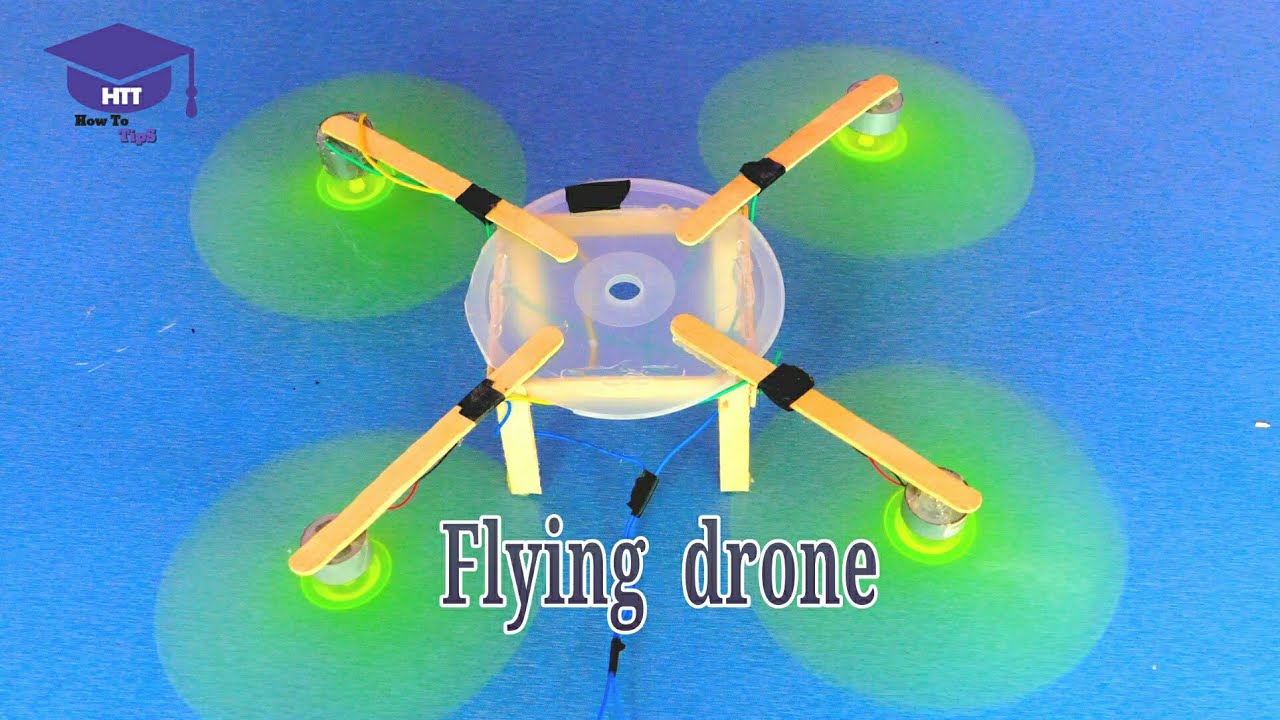How to make a flying drone at home | you can make it very easily - YouTube  | Flying drones, School science projects, Science projects