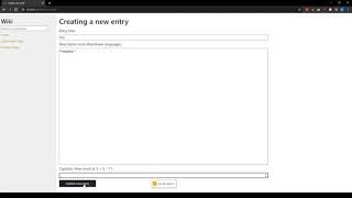 CS50 Web Project 1 Wiki