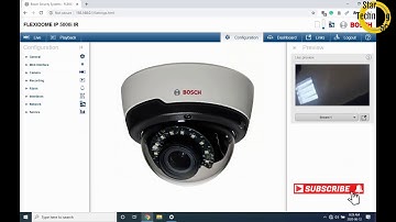 How To Configure Bosch IP Camera || Bosch FLEXIDOME 5000i IR