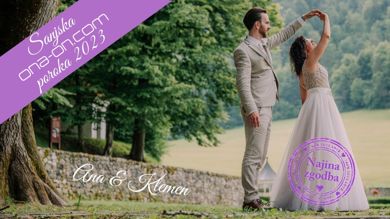 Ana & Klemen ~ Sanjska ona-on.com poroka 2023 | Najina zgodba & omisli.si/poroko