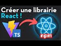 Crer une librairie react avec vite  typescript