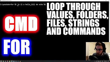 HOW TO USE FOR LOOP IN CMD