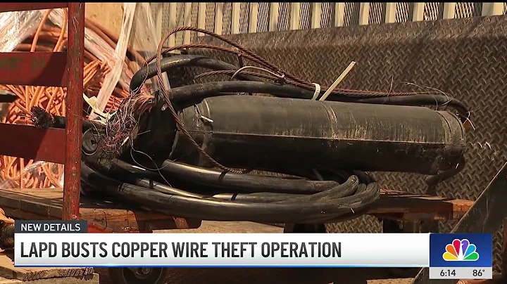 LAPD arrests 82 in continuing copper wire theft busts